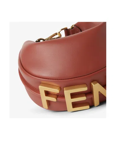 Fendi Women Brown Graphy Mini Mini Bag In Brown