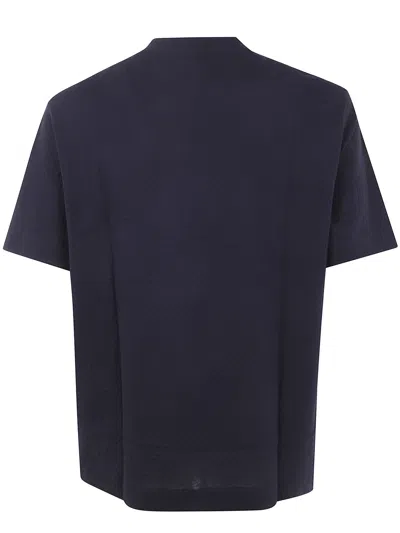 Emporio Armani Basic Crew Neck T-shirt In Blue