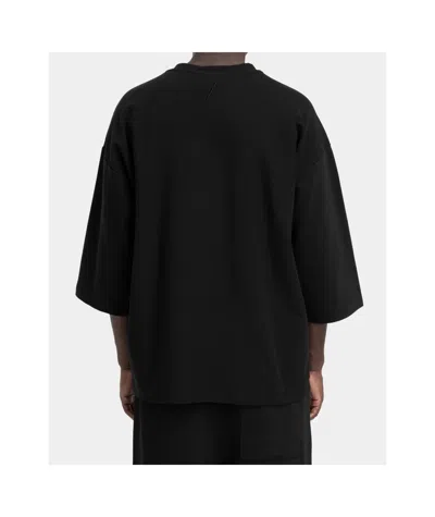 Thom Krom Black Crew Neck T-shirt In Black