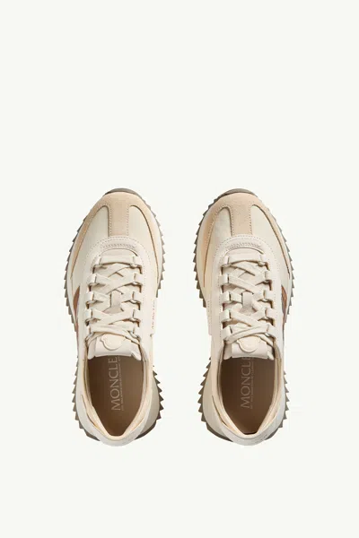 Moncler Pacey2 Suede And Nubuck Low-top Sneakers In Neutral