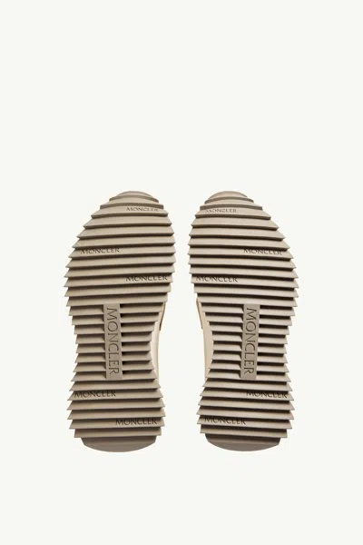 Moncler Pacey2 Suede And Nubuck Low-top Sneakers In Neutral