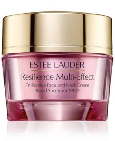 Estée Lauder Resilience Multi Effect Tri Peptide Face Neck Creme Spf 15 In Transparent