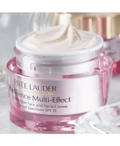 Estée Lauder Resilience Multi Effect Tri Peptide Face Neck Creme Spf 15 In Transparent