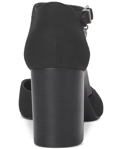 Lucky Brand Women's Kanira Square-toe Stacked Heel Pumps In Black