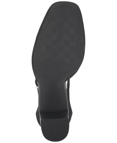 Lucky Brand Women's Kanira Square-toe Stacked Heel Pumps In Black