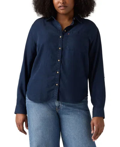 Levi's Darlene Shirt (plus Size) In Blue
