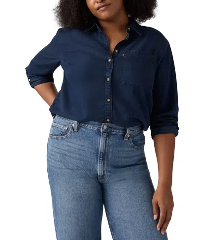 Levi's Darlene Shirt (plus Size) In Blue