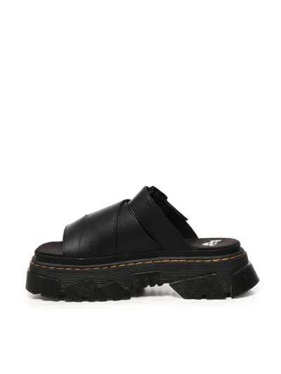 Dr. Martens Mattison Platform Slide Sandal In Athena Black