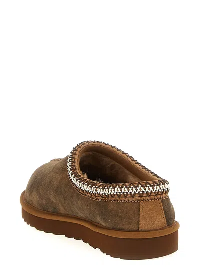 Ugg Chestnut Brown Suede Leather Tasman Ii Slippers In Green