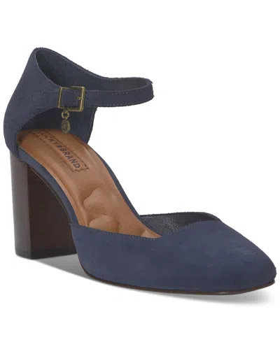 Lucky Brand Women's Kanira Square-toe Stacked Heel Pumps