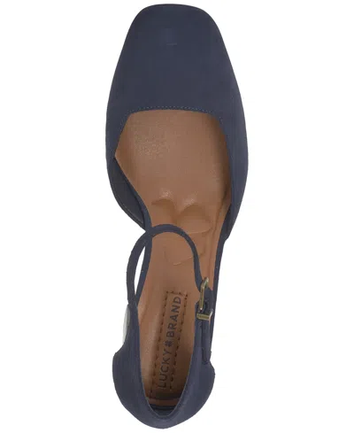 Lucky Brand Women's Kanira Square-toe Stacked Heel Pumps