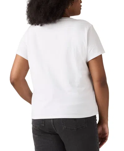 Levi's Perfect Logo Tee (plus Size) In White