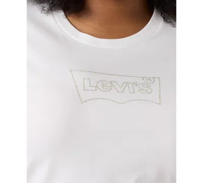 Levi's Perfect Logo Tee (plus Size) In White