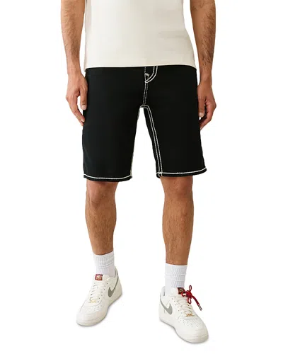 True Religion Bobby Flap Rope Stitch Shorts In Black