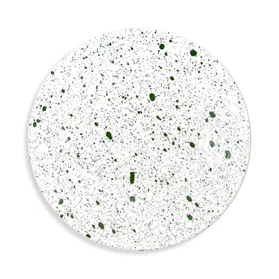 Non Sans Raison Splash Dinner Plate In Green