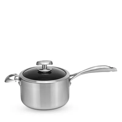 Scanpan Cs+ 4 Qt Covered Saucepan In Silver