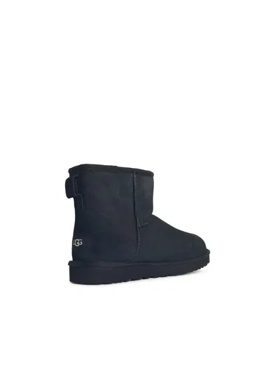 Ugg 'classic Mini' Black Suede Boots In Black
