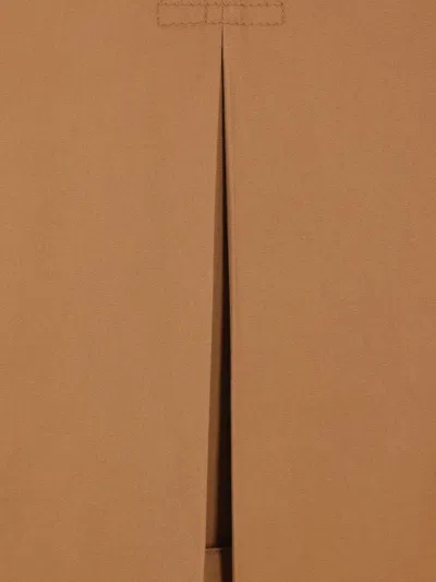 Chloé Long Water-repellent Beige Trench Coat In Cotton Gabardine In Brown