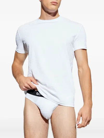 Dsquared2 Logo-print Briefs In White