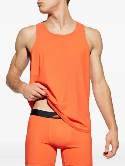 Dsquared2 Icon Logo-print Tank In Orange