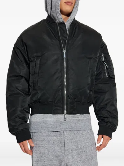 Dsquared2 Dsquared Black Nylon Bomber Jacket In Black