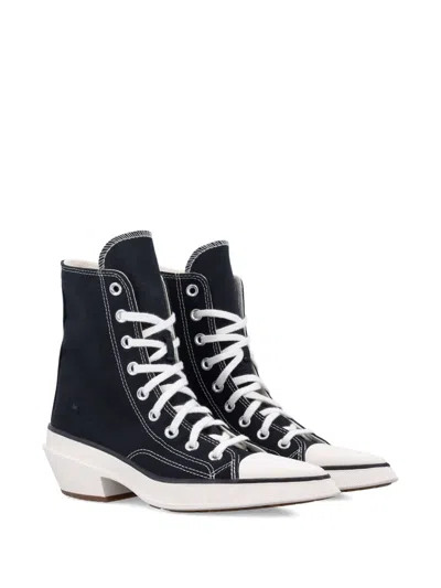 Converse Luxe Pointed High-top Sneakers In Black