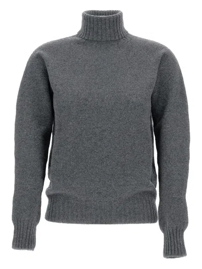 Drumohr Turtleneck Sweater In Gray