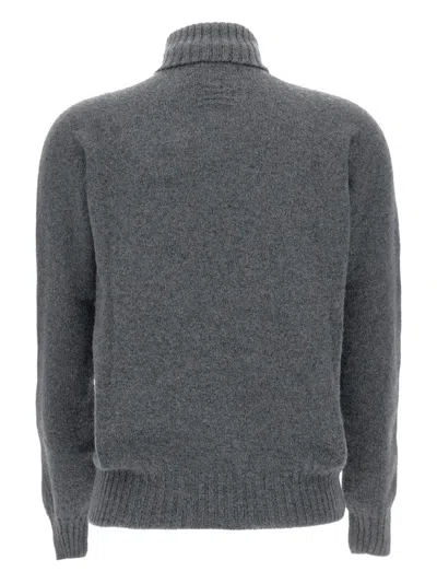 Drumohr Turtleneck Sweater In Gray