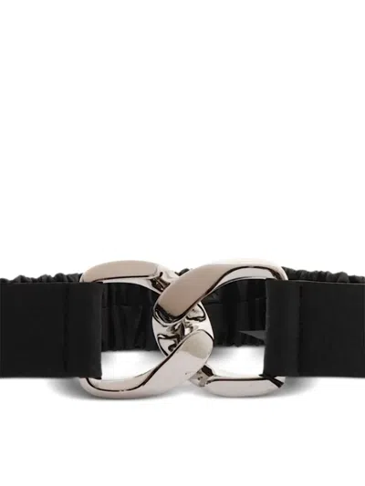 Orciani Elasticated Chain-buckle Belt In Black