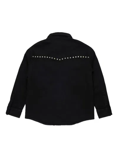 Dsquared2 Stud-embellished Shirt In Black