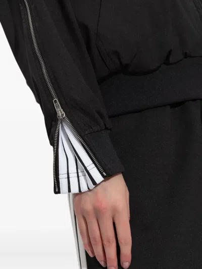 Balenciaga Black Zip-up Sweatshirt Loop Sports Icon In Black