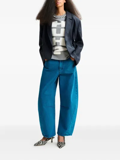 Essentiel Antwerp Isos Beads Print Tshirt In Gray