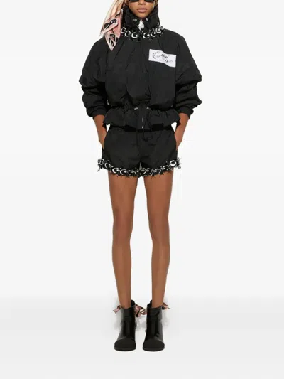 Pucci Embellished-hem Shorts In Black
