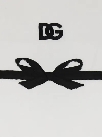 Dolce & Gabbana Jersey T-shirt With Embroidery In White