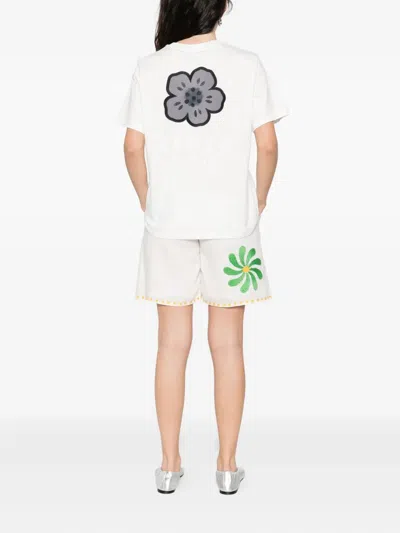Kenzo Boke Flower 2.0 T-shirt With Embroidery In White