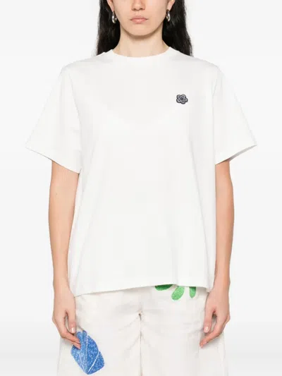 Kenzo Boke Flower 2.0 T-shirt With Embroidery In White