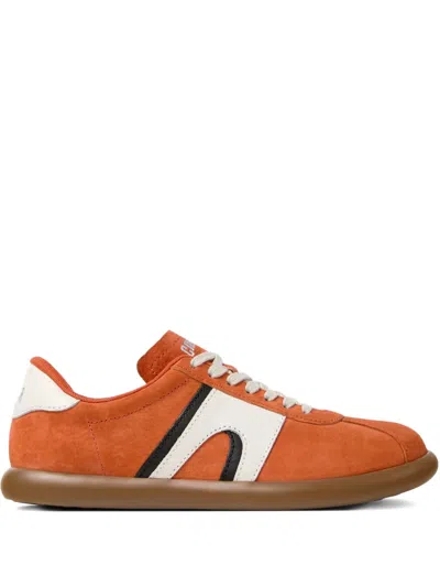 Camper Pelotas Soller Leather Sneakers In Orange