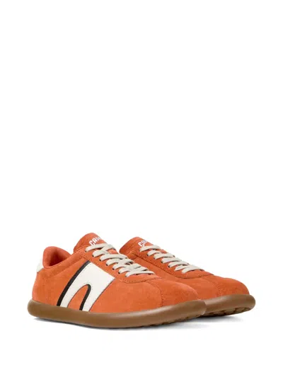 Camper Pelotas Soller Leather Sneakers In Orange