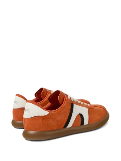 Camper Pelotas Soller Leather Sneakers In Orange