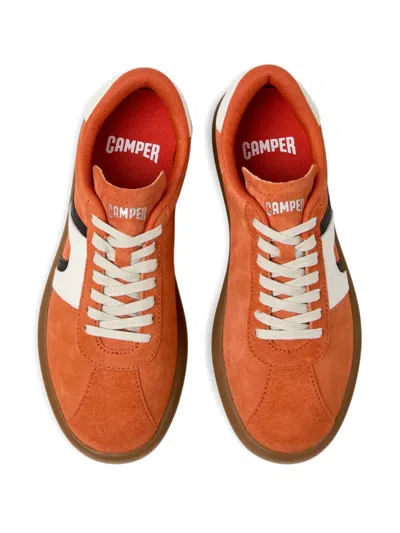Camper Pelotas Soller Leather Sneakers In Orange
