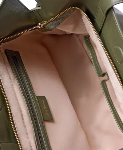 Sam Edelman Poppy Extra Large Leather Drawstring Tote In Green