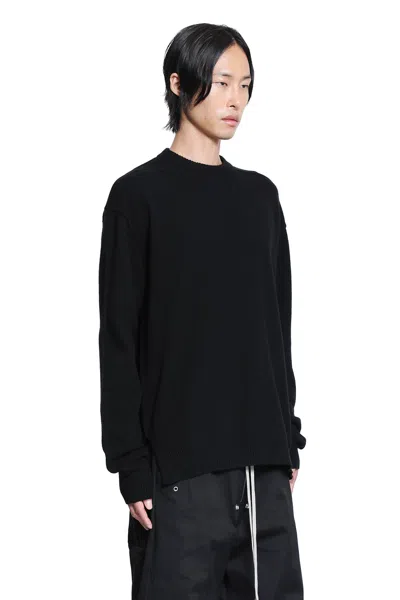 Rick Owens Concordians Round Neck In Black