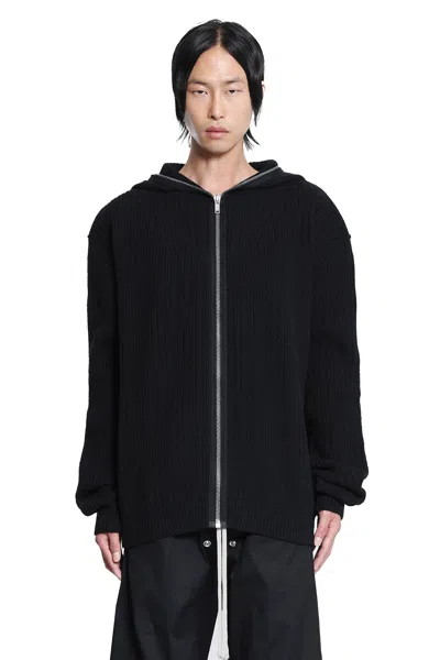 Rick Owens Concordians Zipped Hoodie In Black