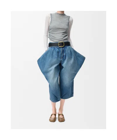 Loewe Cashmere-blend Draped Sweater In Gray