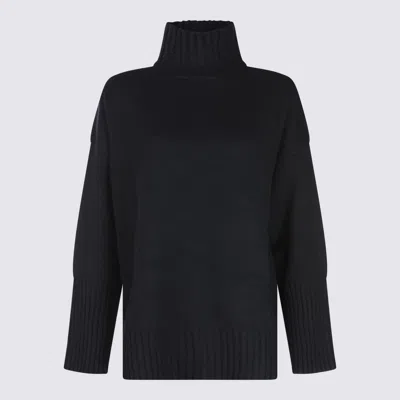 Antonelli Turtleneck Long Sleeve Sweater In Black