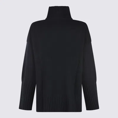 Antonelli Turtleneck Long Sleeve Sweater In Black