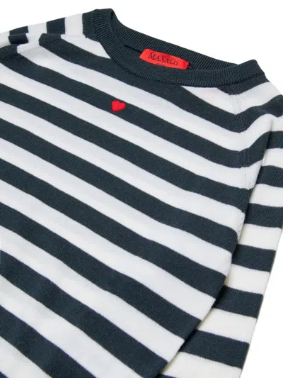 Max & Co Wool Sweatshirt In Blue