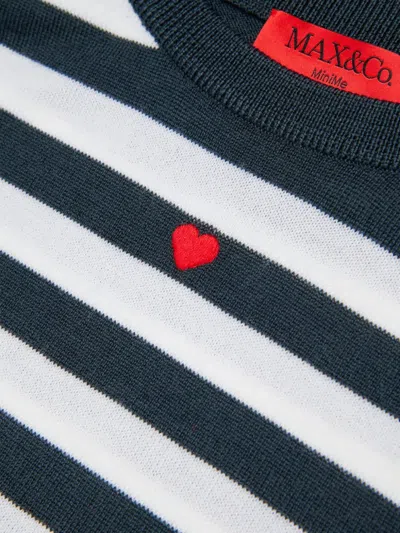 Max & Co Wool Sweatshirt In Blue