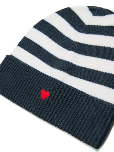 条纹套头帽
