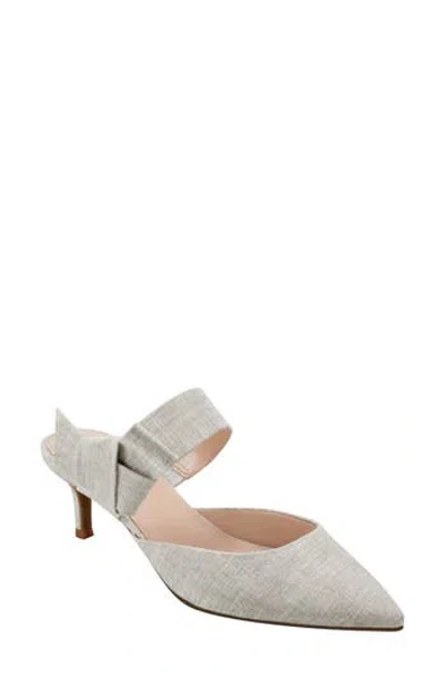 Bandolino Women's Millie Pointed Toe Kitten Heel Mules In Gray